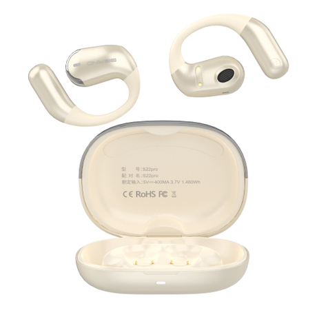 سماعات رأس S22pro بتصميم جديد من OWS سيليكون مفتوحة الأذن لاسلكية تعمل بالبلوتوث